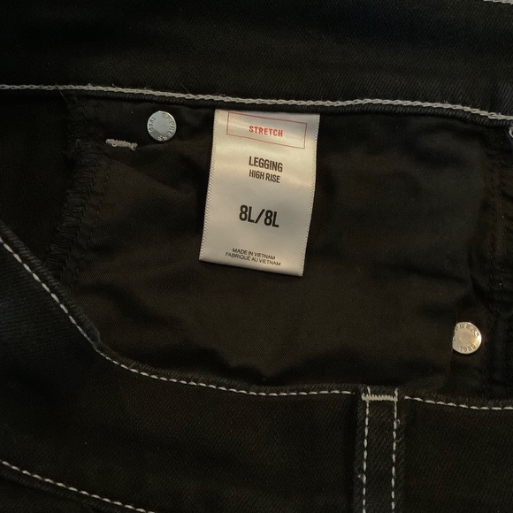 Express high rise black button fly skinny jean - Picture 10 of 12